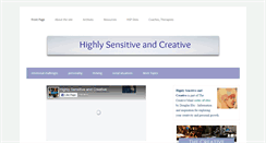 Desktop Screenshot of highlysensitive.org